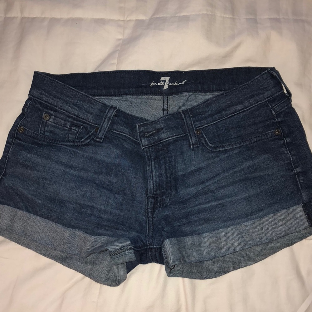 7 for all Mankind jean shorts